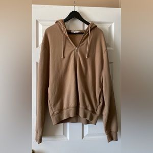 Good American Brown Size 2 Zip up Hoodie.
